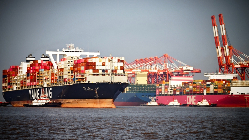 上海港内贸海运新年开门红，，，，，一月集装箱吞吐量超175万标准箱