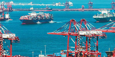 山东、辽宁口岸一季度货物吞吐量、集装箱量双增添