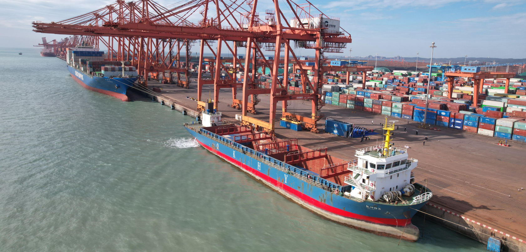 “防城港-顺德新港”集装箱班轮快线正式开通，，，，，运输时效大幅提升10天以上